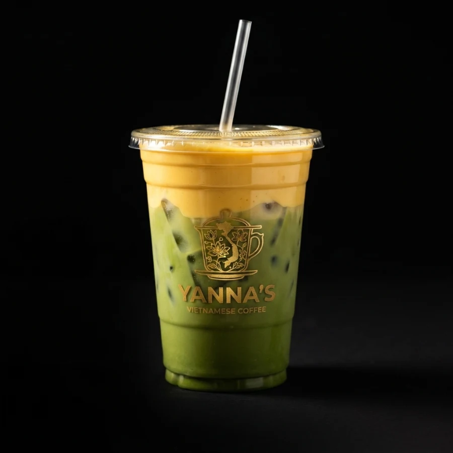 Egg custard matcha