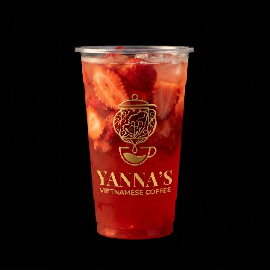 Strawberry fruit tea