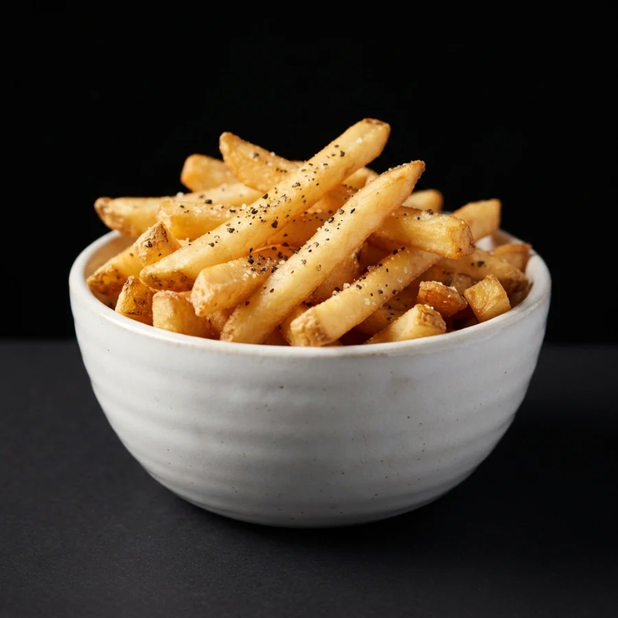 Golden crispy fries